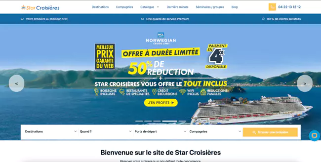 Transformation digitale Star Croisières