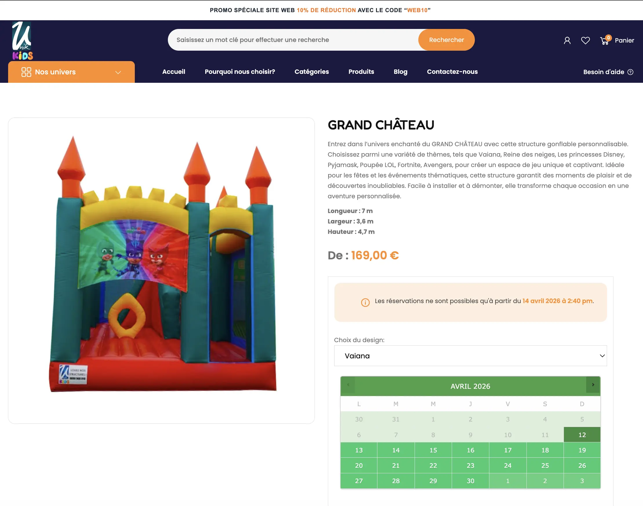 Unik Kids - Reprise e-commerce PHP